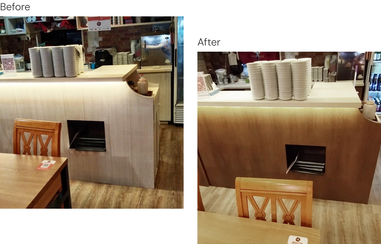 Stunning Cashier Area with Honpo Laminate
